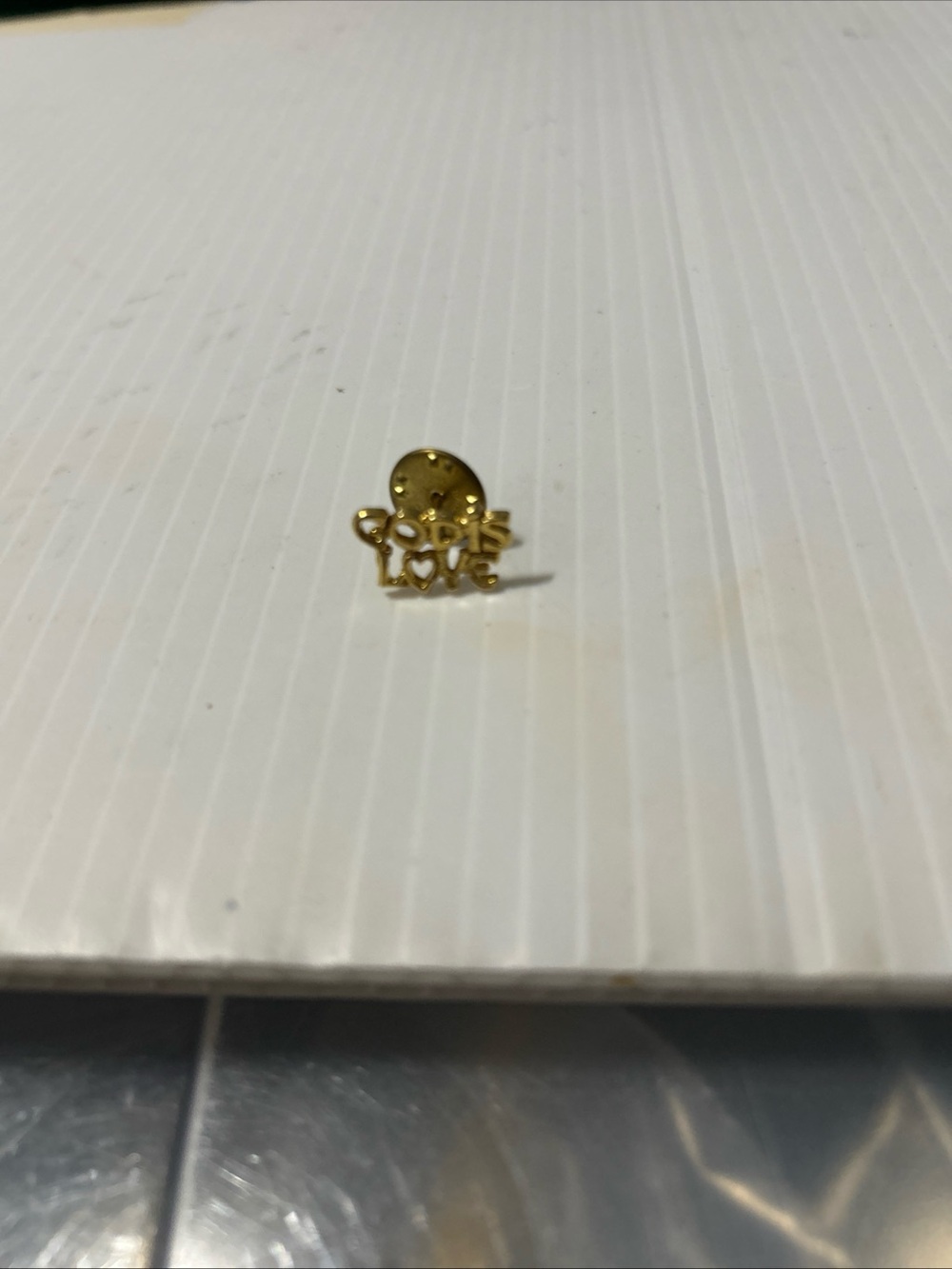 Gold 'Love' Brooch Pin - Women's Jewelry
